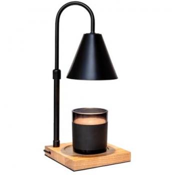 Lámpara de Vela con Tulipa de Acero