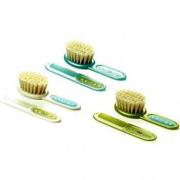 Spazzola con setole morbide e pettine in plastica