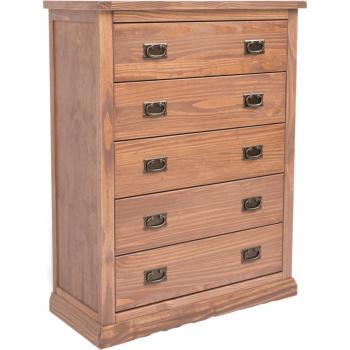 Tirolo Brown 5-Drawer Chest