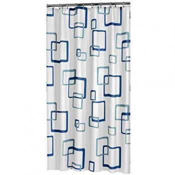 Tenda da Doccia Retro Sealskin in PEVA, Blu, 180 x 200 cm
