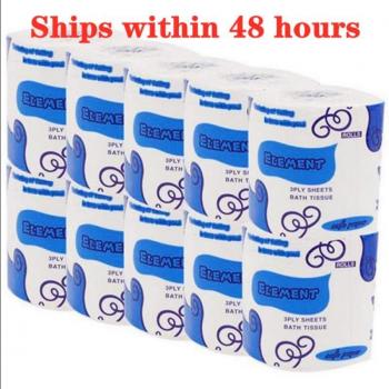 10 Rollen Sanitair Papier Zacht Houtpulp