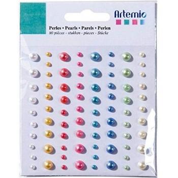 Perlas de Imitación Multi-Color Artemio 80 Unidades