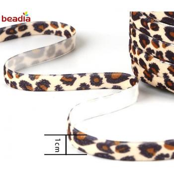 Leopard Print Velvet Craft Ribbon