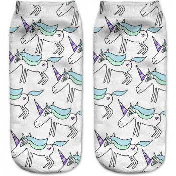 Funny Flamingo Pink Ankle Socks