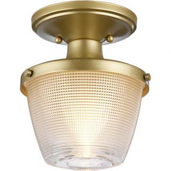 ELSTEAD LIGHTING Supporto Semi-incasso Leggero in Ottone Naturale Verniciato, IP44, E27