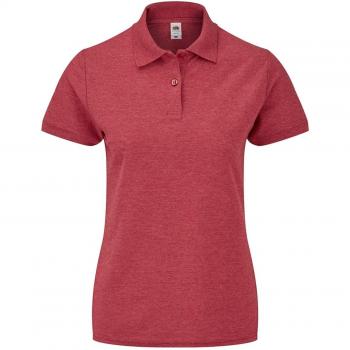 Fruit of the Loom Womens/Ladies Lady Fit Pique Polo Shirt S persian red