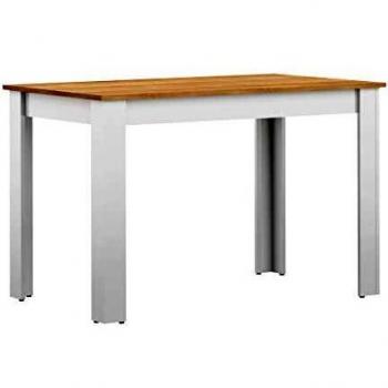 TemaHome Nice, Tavolo da Pranzo, Bianco e Rovere, 110 x 70 x 73 cm