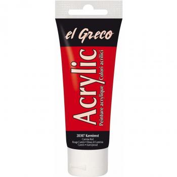 KREUL El Greco Acrylfarbe, 75 ml, karminrot