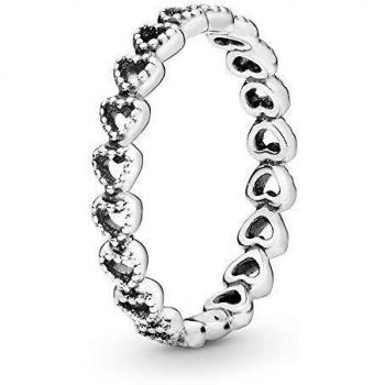 Anillo Pandora 190980-58 Mujer Plata Corazón Circonitas