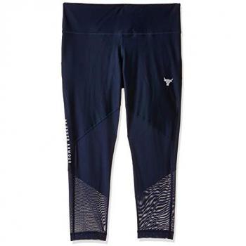 HeatGear Project Rock Navy Mesh Crop Leggings (Women) – UA 1351101