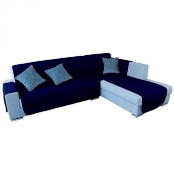 Anpassbarer Sofabezug Chaiselongue Blau