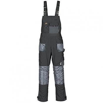 Latzhose für Beruf und Freizeit schwarz/grau Gr. 50