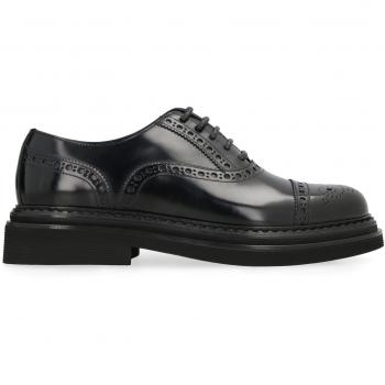Dolce & Gabbana Men's Formal Lace-Up Shoes in Black, Size 43.5