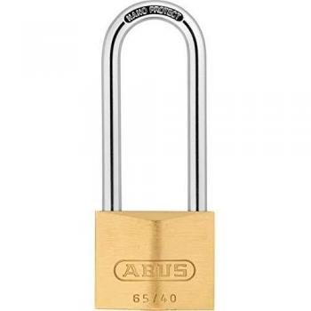 Abus 65/40mm Brass Padlock 63mm Long Shackle Keyed Alike 406