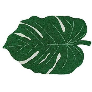 Lorena Canals Teppich Monstera, Baumwolle, Grün
