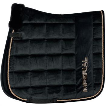 Luxuriöse Imperial Ambient Schabracke mit Blumendruck Schwarz (Cob)