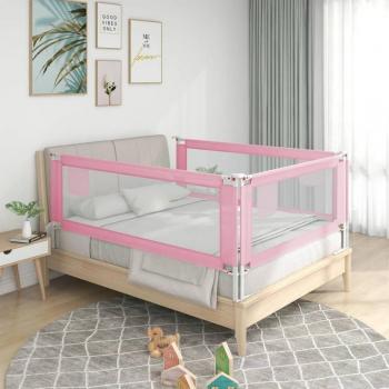 Guardia de Cama Infantil Rosa, 200x25 cm