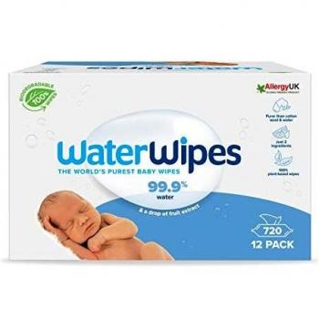 WaterWipes, 99.9% Acqua Purificata, 60 Unità