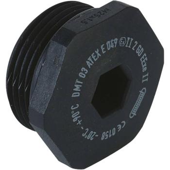 Pezzo unico tappi cavi PG16 Nero Kaiser 8841.16