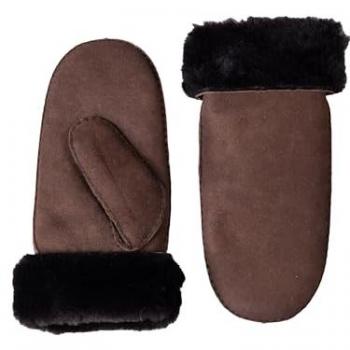Lakeland Leder Lila Braun Damen Winterhandschuh-Set