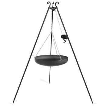 Cookking Wok suspension trépied acier naturel + manivelle – numéro 111021