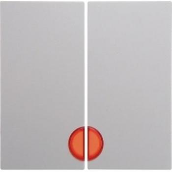 Hager Doppel Taste mit Linse für Mechanismus S1 Brillo-Bpl