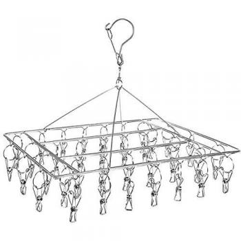 Metal Laundry Drip Hanger with 30 Pegs
