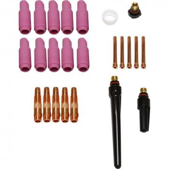 24-Piece TIG Torch Gas Lens and Accessories for WP17 WP18 WP26