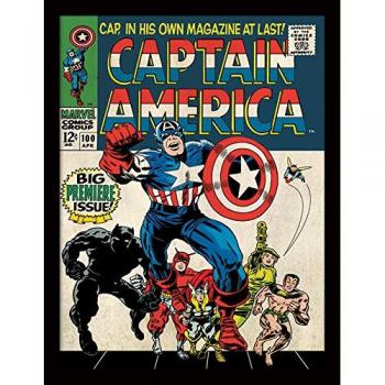 Pyramid International Captain America gerahmter Kunstdruck 30x40 cm
