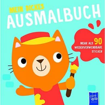 Mein dickes Ausmalbuch (Cover blau