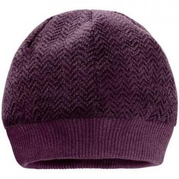 Jack Wolfskin Berretto Lavorato a Maglia Violetto