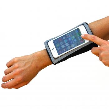 TrailRunner Phone Sleeve – Stretchy Forearm Band, Key & Earbud Holders, Water‑Proof