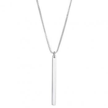 Elli Stab Symbol Kette Geo Layer 925 Silber