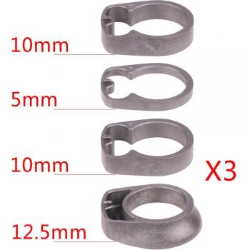 Cache entretoise aérodynamique pour tige de selle de cyclisme sur route/VTT, section 28.6mm 1 1/8
