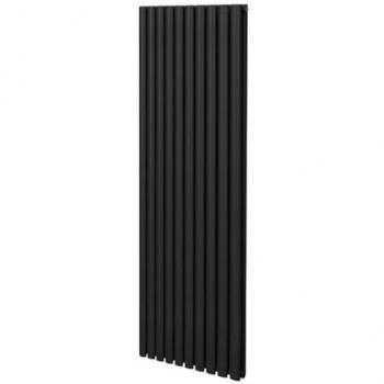 Radiateur à colonne ovale noire haute performance 1800 × 600 mm