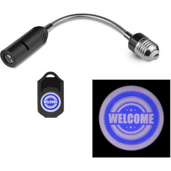 Christmas Welcome LED Projector Night Light Bulb 110V/220V E27