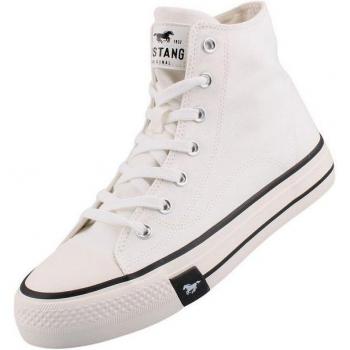 Mustang 1482301-1 Damen Sneaker – Weiß, Low Top