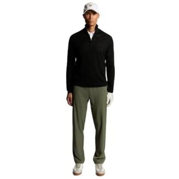 Merino 1/4 Zip Pullover – Lyle & Scott Black (Size Small)