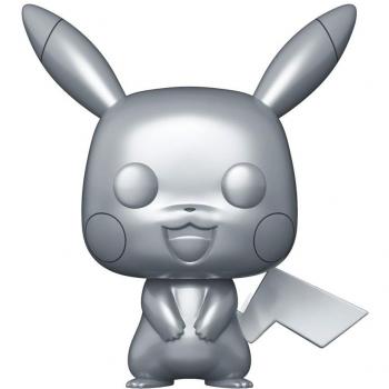 Pokémon – Figurine Pop! Pikachu Argent 9 cm