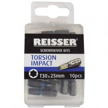 Reisser T30 Torsion Impact Bit Set, 10 Pieces