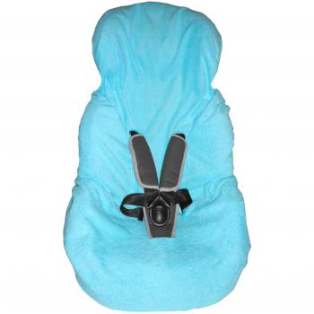 Housse Auto Looping Tissu Éponge – Lavage en Machine – Bleu Lagon – 1/2/3 – Production Française