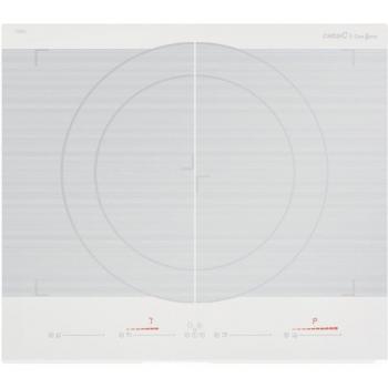 CATA Placa De Inducción Giga 600 WH con 2 Zonas Dobles Modulares, 2100 W, Vidrio, Color blanco