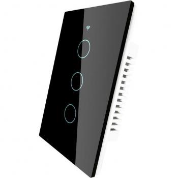 Interrupteur d'éclairage WiFi RF433, sans fil, pas de neutre, contrôle par Tuya, fonctionne avec Alexa et Google Home, 110V-220V
