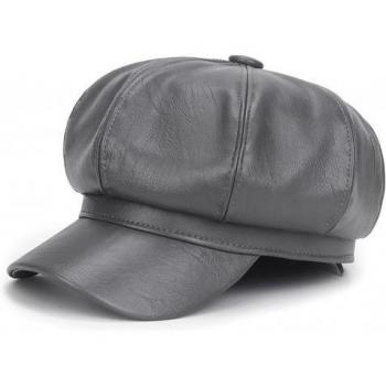 Octagon Faux Leather Women's Hat