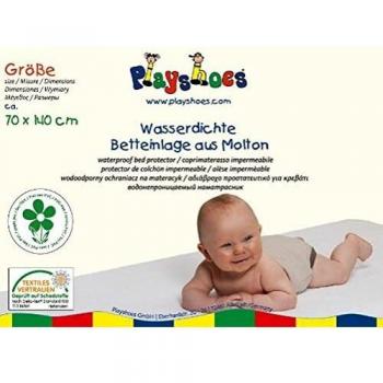 Playshoes Coprimaterasso impermeabile Molton 70x140cm bianco
