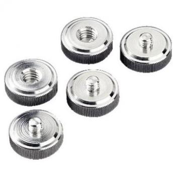 Hama Tripod Conversion Screws, Schraubadapter (3/8 bis 1/4), Packung mit 5 Stück