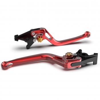Leva freno BOW R75 LSL, rosso e oro