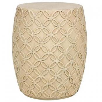 Tavolino outdoor in fibra di vetro Beige chiaro resistente a UV e ruggine