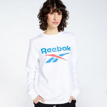 Reebok Felpa Bianco Taglia L Donna