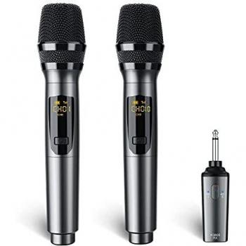LEKATO Wireless Microphones. 2-Professional Dual Cordless Mic-Karaoke -K380S #2